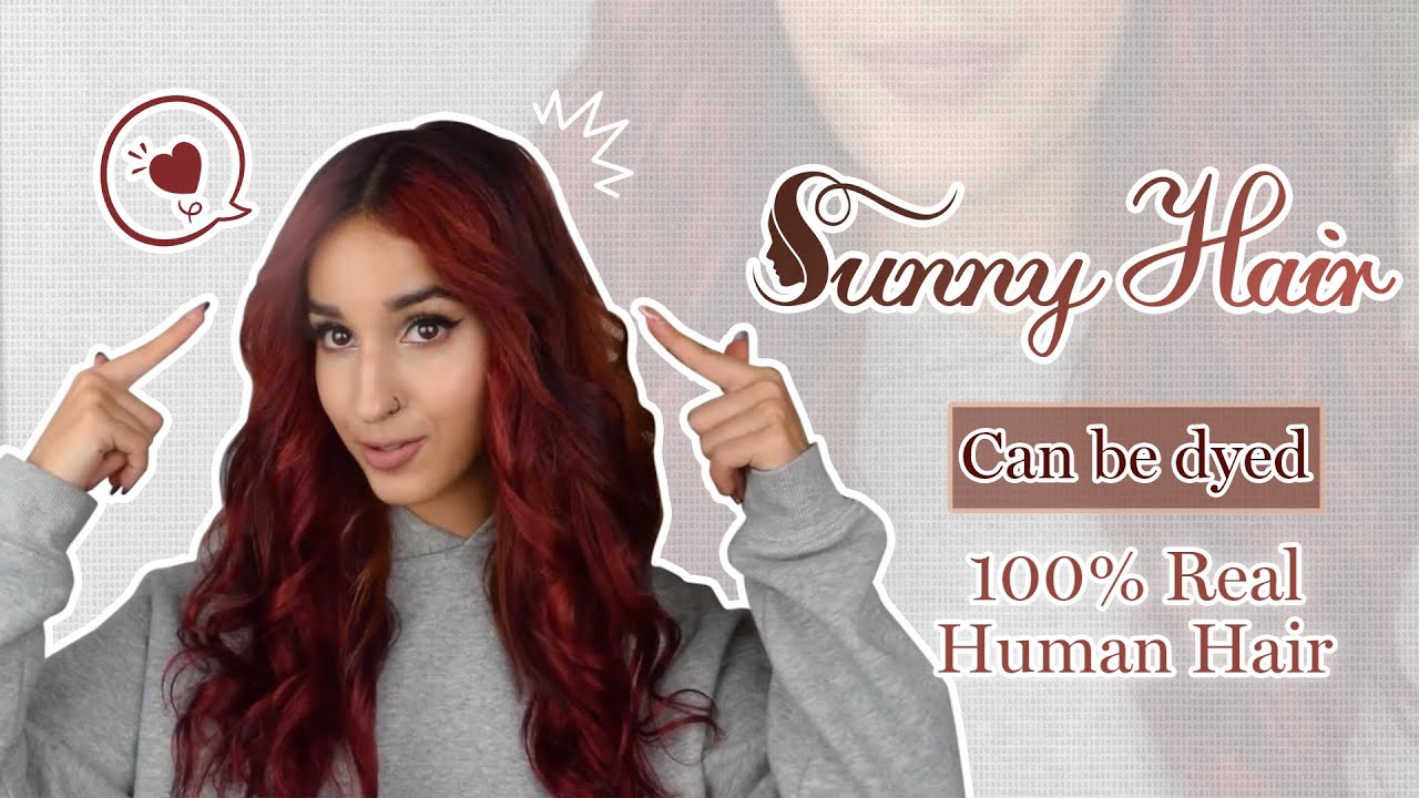 Sunny Hair Can be Dyed hair Extensions Real Hair