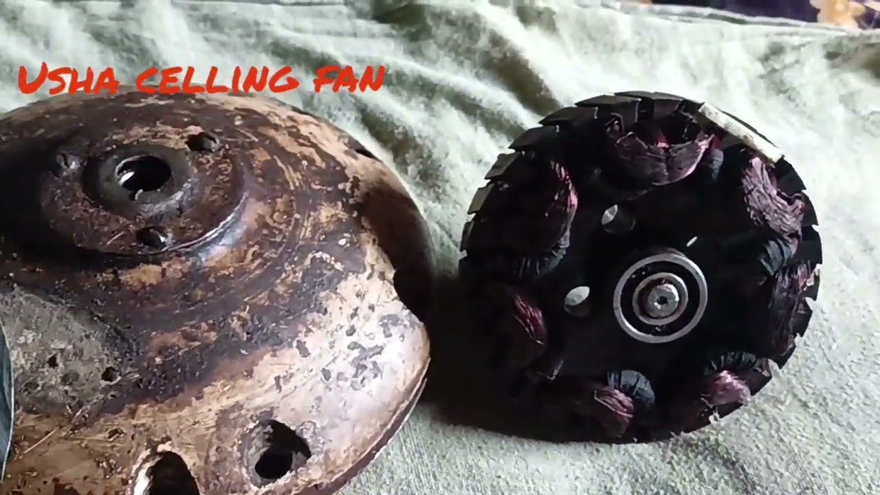 how to repair/winding old  usha ceiling fan सिलिंग फैन रिपेयर कैसे करें