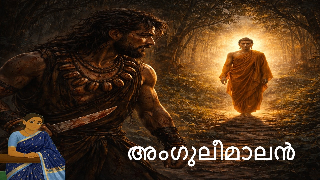 അംഗുലീമാലൻ - A calming bedtime story for all ages -Malayalam Stories