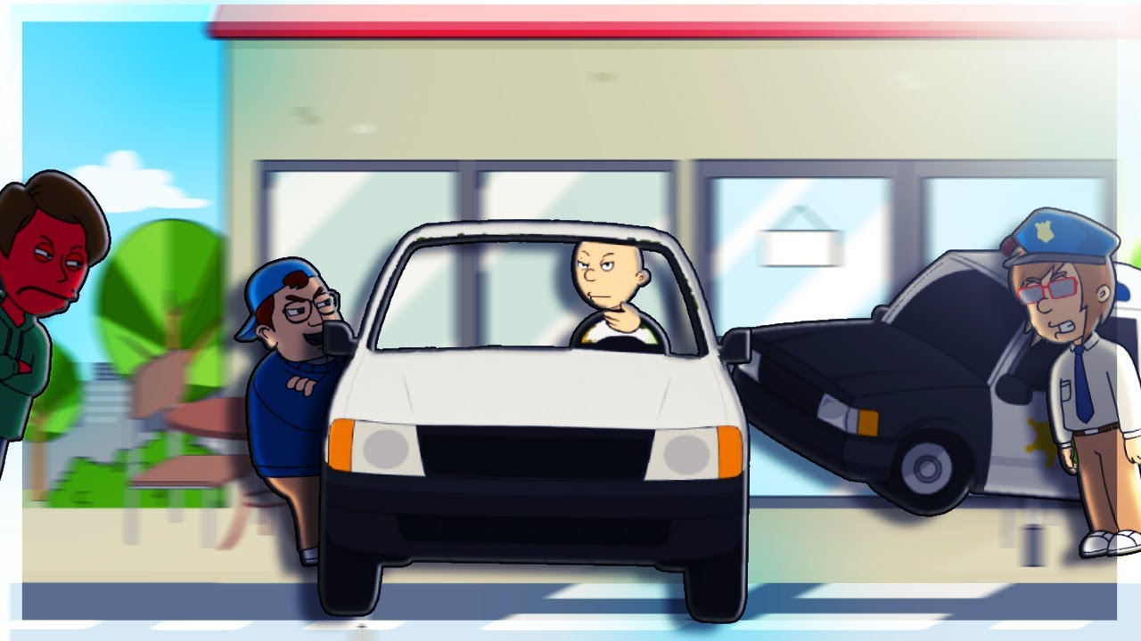 Caillou Drives Boris's Car Without him knowing/grounded