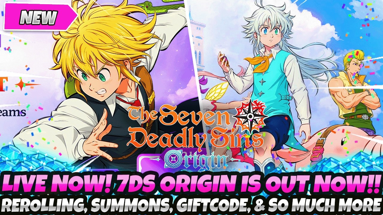 *LIVE NOW! 7DS ORIGIN LAUNCH!* Rerolling, Summons, Gift Codes, Gameplay & Beginner Guide (7DS Origin