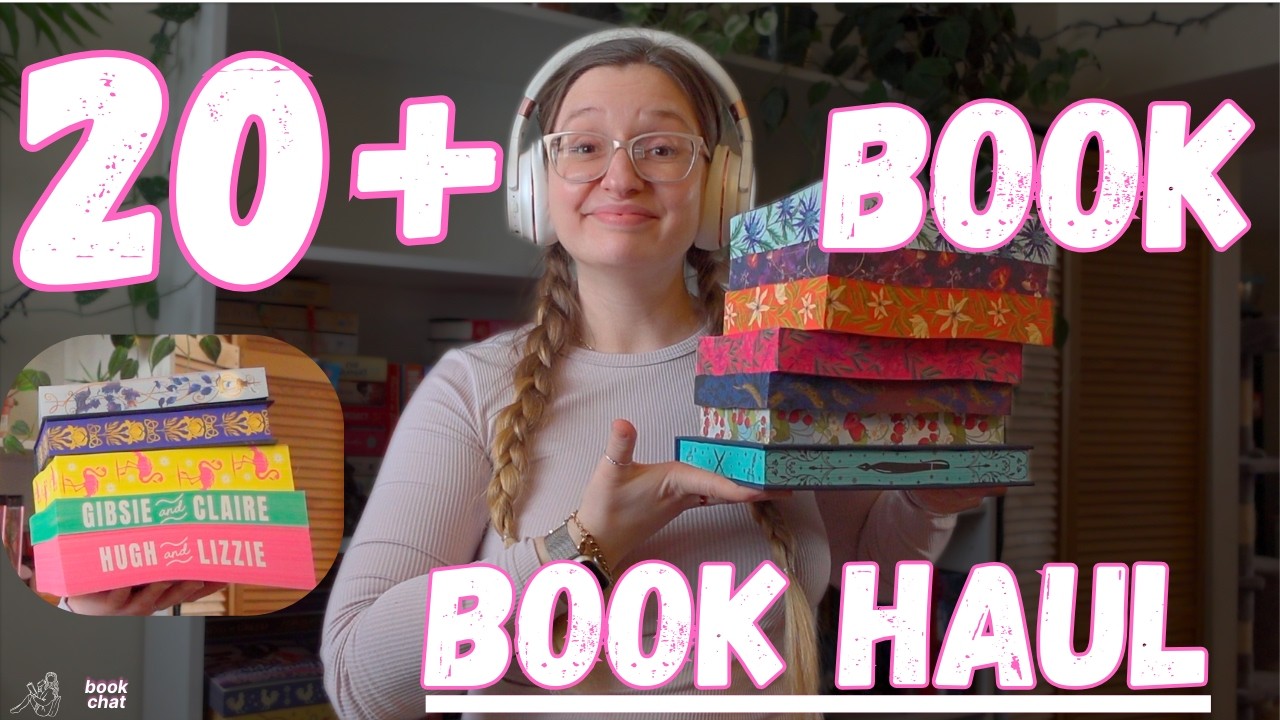new book haul with 20+ books