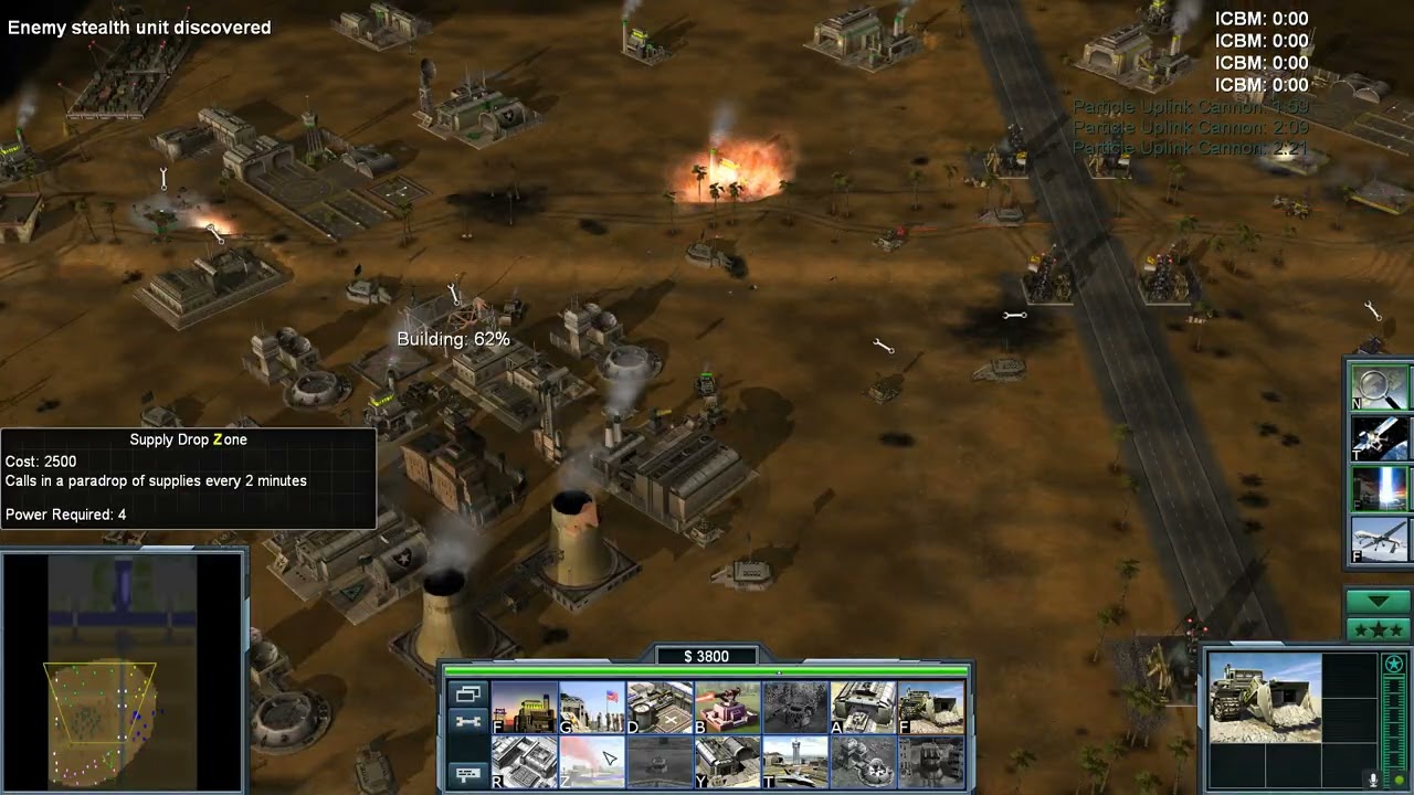 Command & Conquer   Generals Usa Laser VS Usa air force