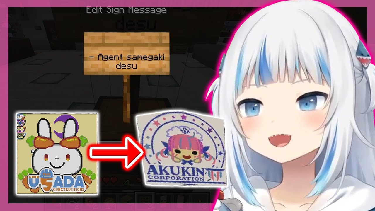 [FULL MISSION] Gura Infiltrates Into USAKEN And Steals For AKUKIN - Minecraft JP Server 【Hololive】