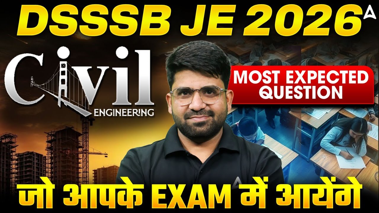 DSSSB JE 2026 Civil Engineering | Most Expected Questions for Exam | Important MCQs by Pramod Sir