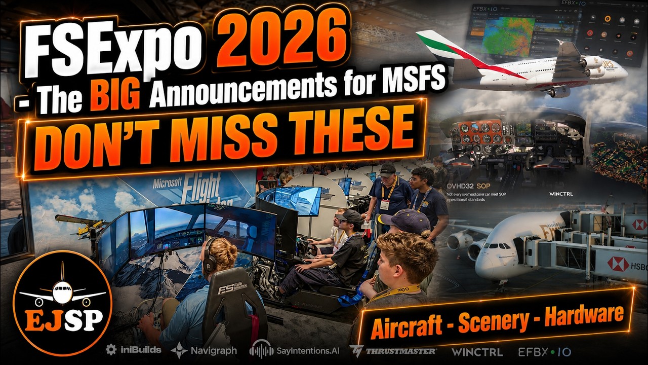 FSExpo 2026: ГЛАВНЫЕ анонсы и релизы MSFS 2024 | Самолеты, сценарии, оборудование и многое другое