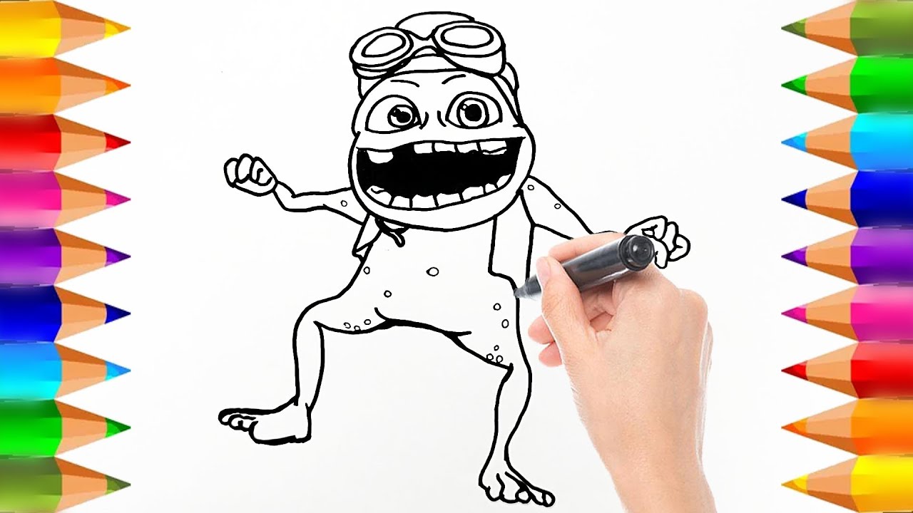 Cómo dibujar a Crazy Frog | La Rana Loca