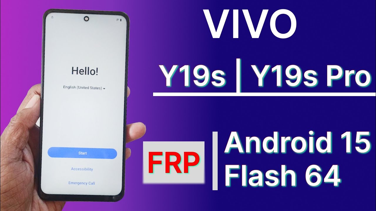 Vivo Y19 / Y19s Frp Unlock Android 15/16 Latest Security