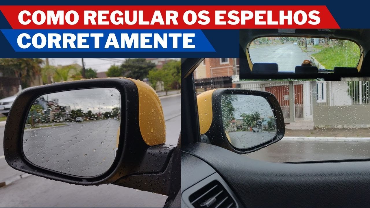 Como REGULAR os ESPELHOS retrovisores corretamente!