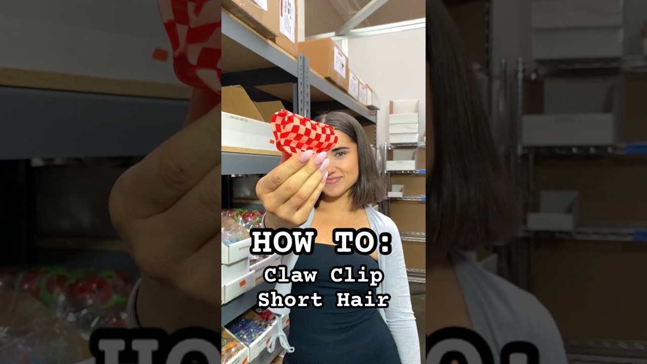 My fav short hair claw clip hack :~P #clawclips #hairaccessories #hairclips
