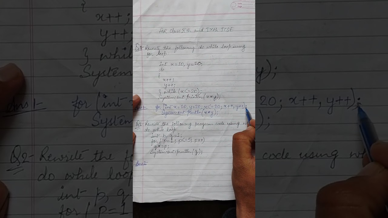 Miscellaneous Conversions from Do While Loop to For Loop and Vice Versa