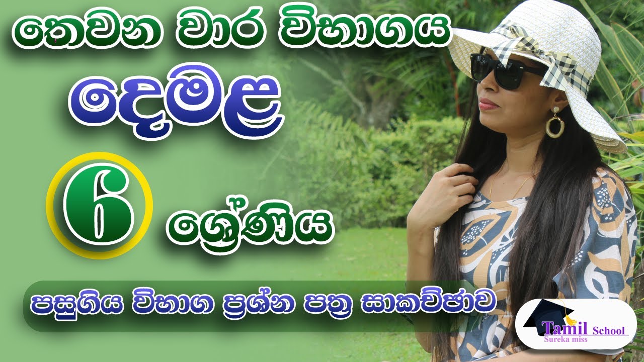 2024 හය වසර තුන්වෙනි වාර විභාගය පසුගිය විභාග ප්‍රශ්න පත්‍ර සාකච්ඡාව  grade 6 - 3rd term tamil paper
