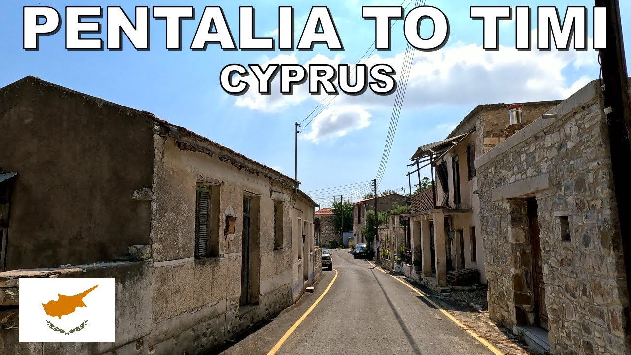 DRIVING from PENTALIA VILLAGE to TIMI VILLAGE  in CYPRUS 4K (60fps)