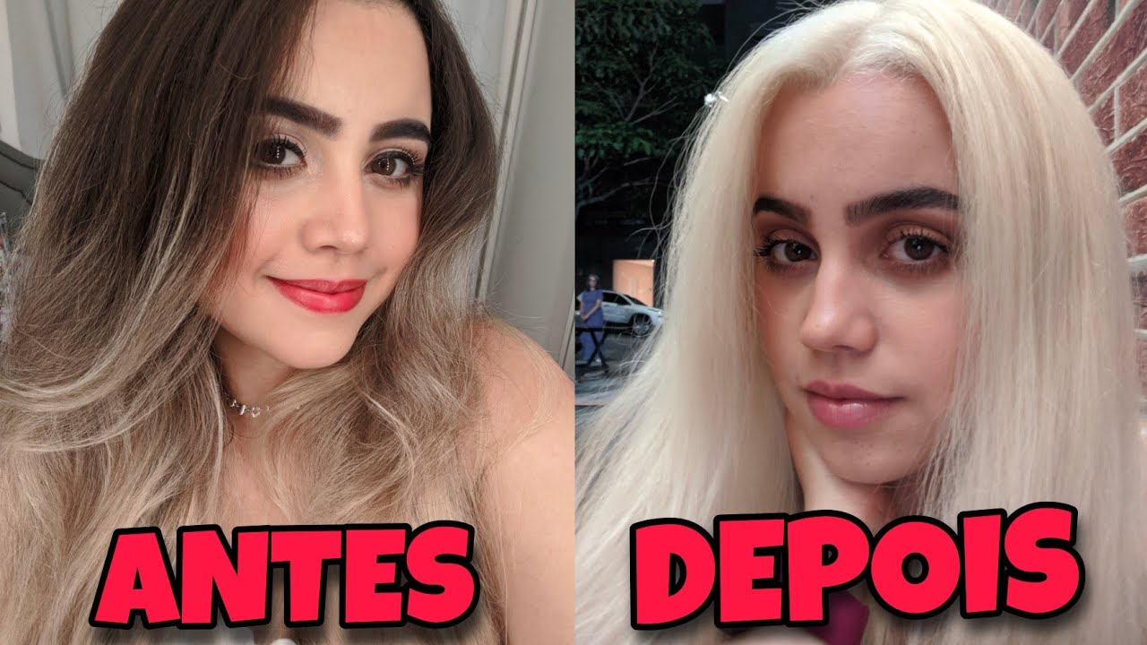 MINHA PRIMEIRA DESCOLORAÇÃO GLOBAL NO SALÃO: CONTANDO TODOS OS DETALHES E MOSTRANDO A TÉCNICA USADA!
