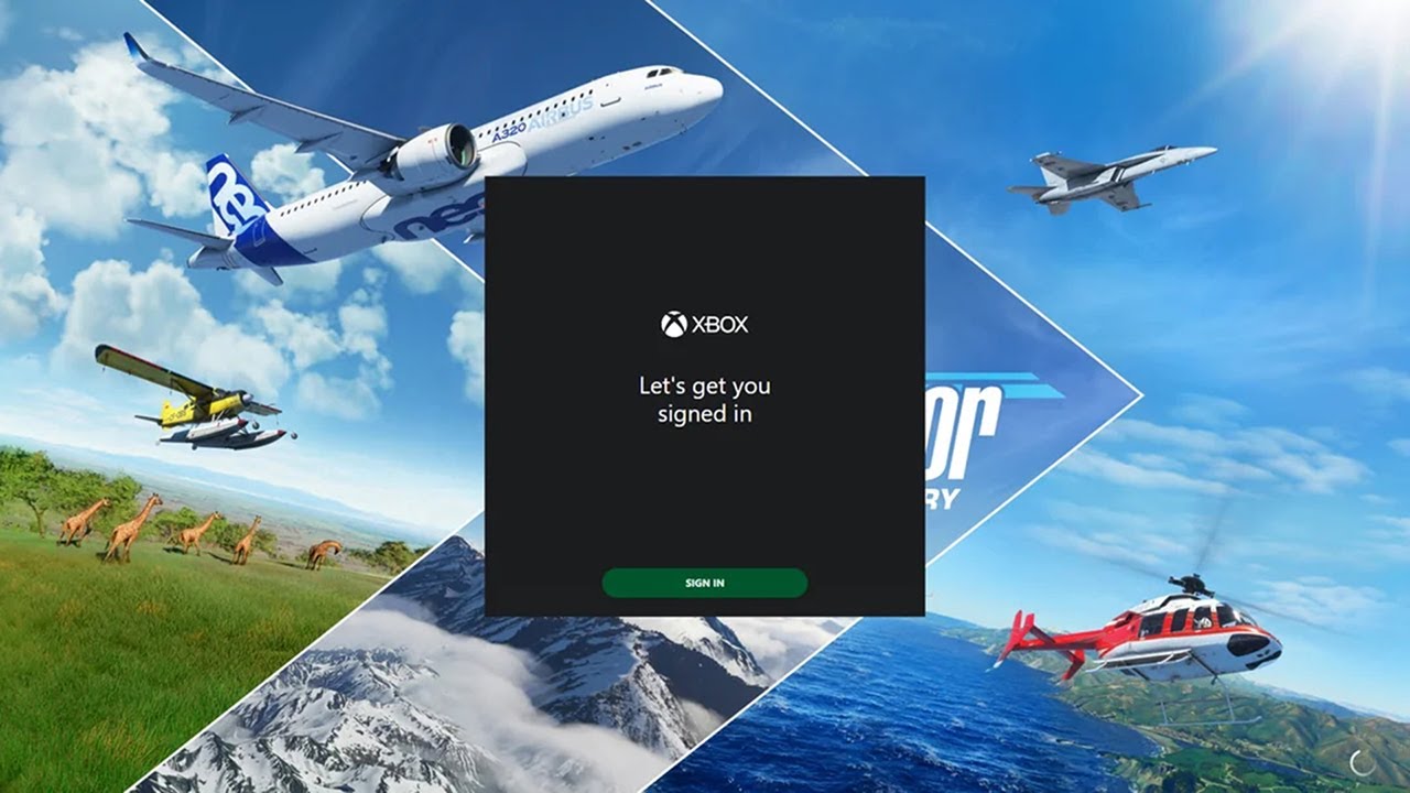 Possible fix for Sign In screen  stuck for Microsoft Flight Simulator 2020