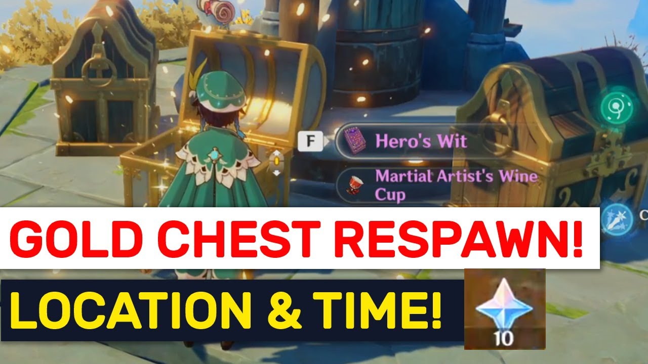 GOLDEN CHESTS RESPAWNS! Locations & Time Explained! | Genshin Impact