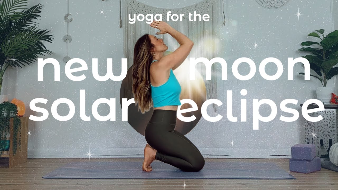 SOLAR ECLIPSE YOGA 🦋 grounding slow flow yoga for the new moon + solar eclipse