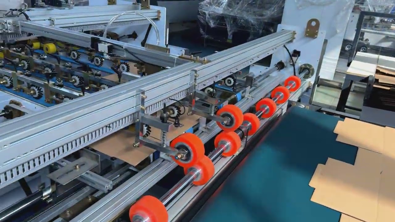 HRB 1200X1200 Double piece folder gluer machine with Multi station workbench
