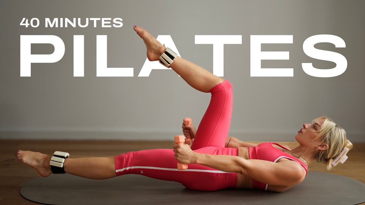 40 Min Power Pilates x HIIT Workout with Dumbbells | Full Body Strength & Sweat at Home