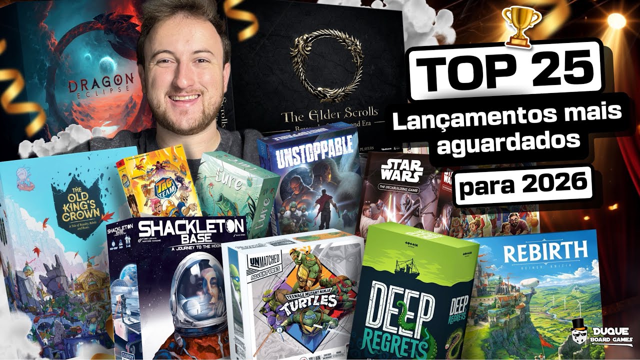 TOP 25 - Jogos de tabuleiro mais aguardados para 2026!