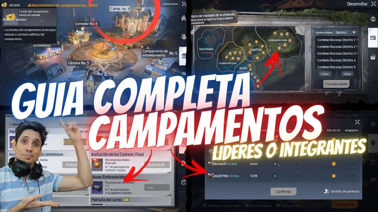IMPORTANTE! GUIA COMPLETA CAMPAMENTOS! Integrantes o Lideres | UNDAWN en ESPAÑOL Guia Principiantes