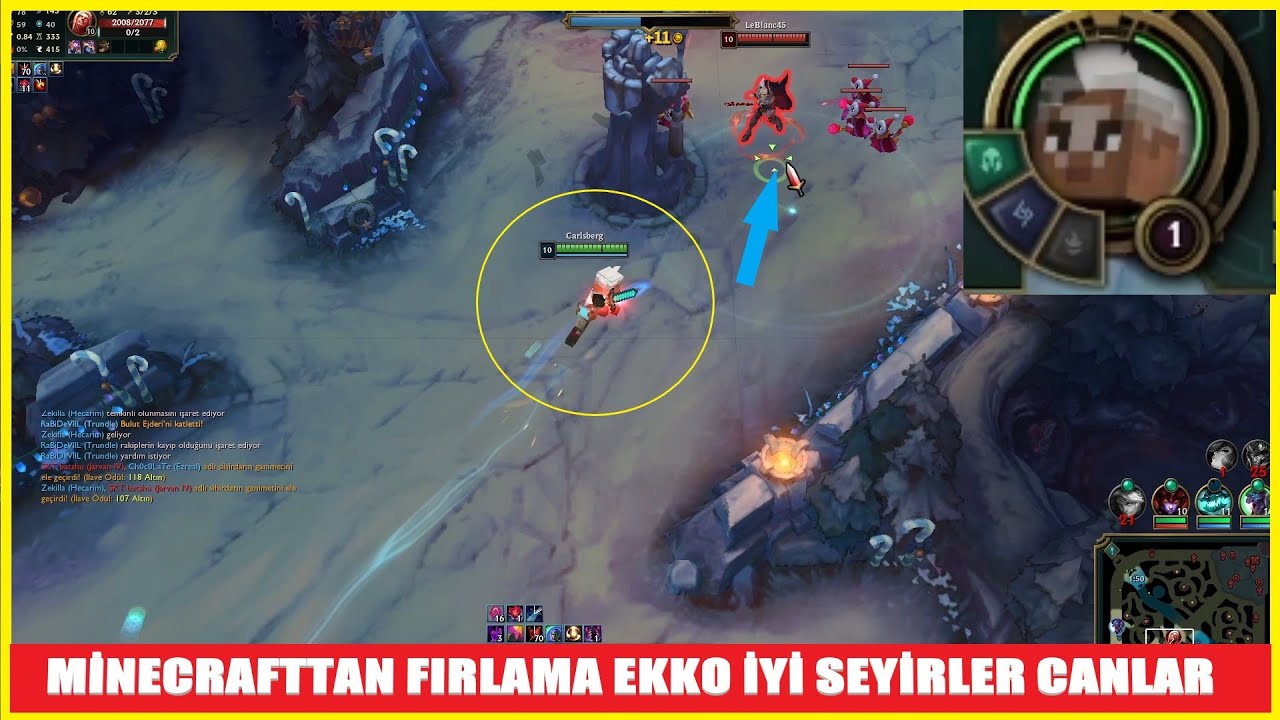 MİNECRAFT EKKO SİZLERE GÜZEL BİR OYUN SUNUYOR #leagueoflegends #minecraft #riotgames #wildrift