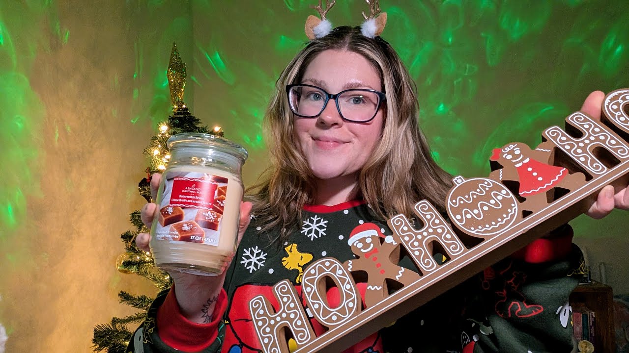 🎄 ASMR Christmas Decor 🎁(Satisfying Wood, Ceramic & Fabric Sounds)