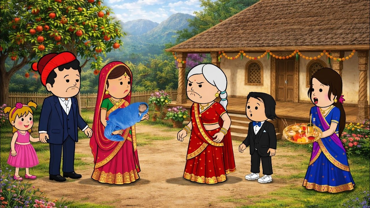 सास ने बहू को घर से किया बेघर 😭फुल अवधी कॉमेडी वीडियो🤣जीजी कार्टून @Banwari kaka tv