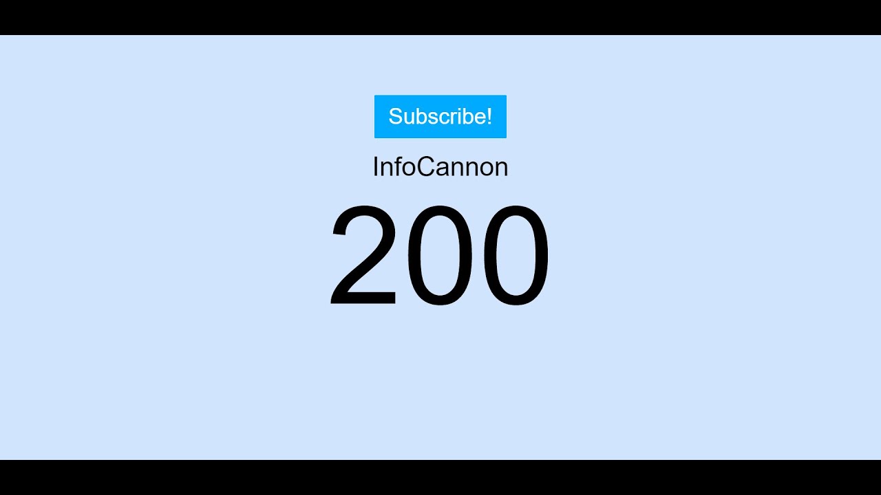 200 Subscribers.