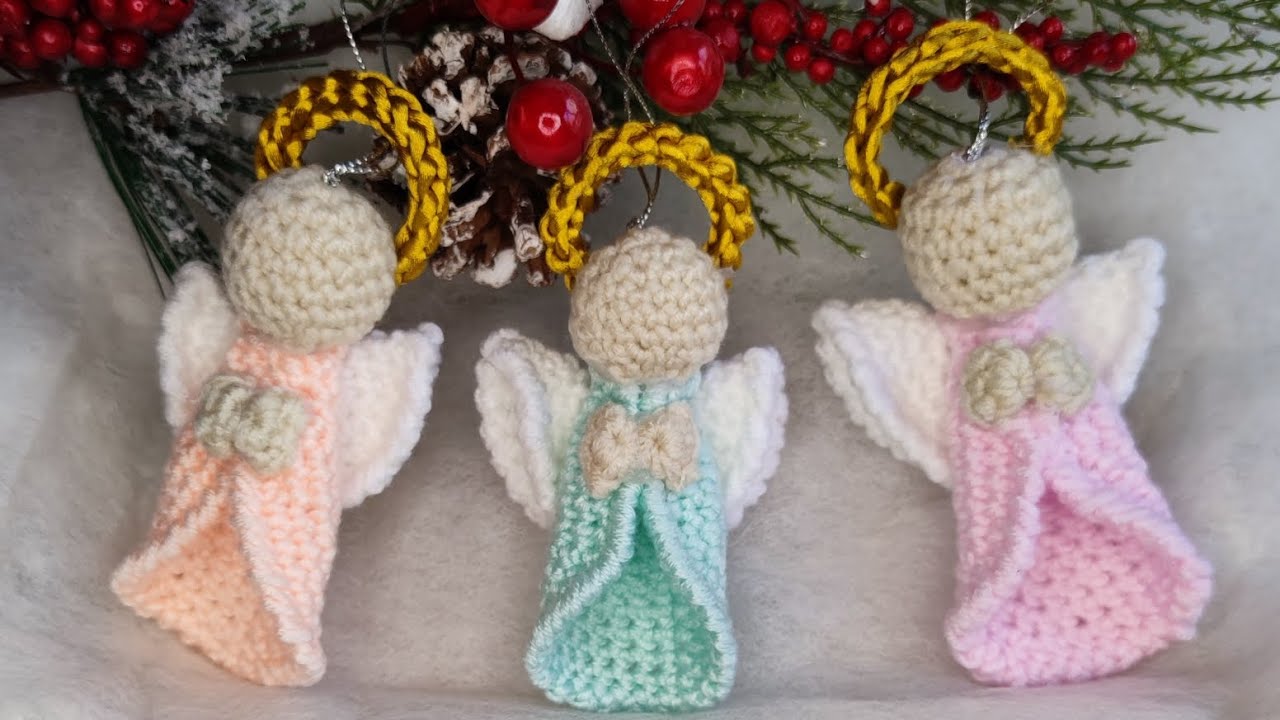 Ingeras Crosetat Tutorial 👼 - Ornament pentru Brad - Handmade - Angel Crochet Christmas