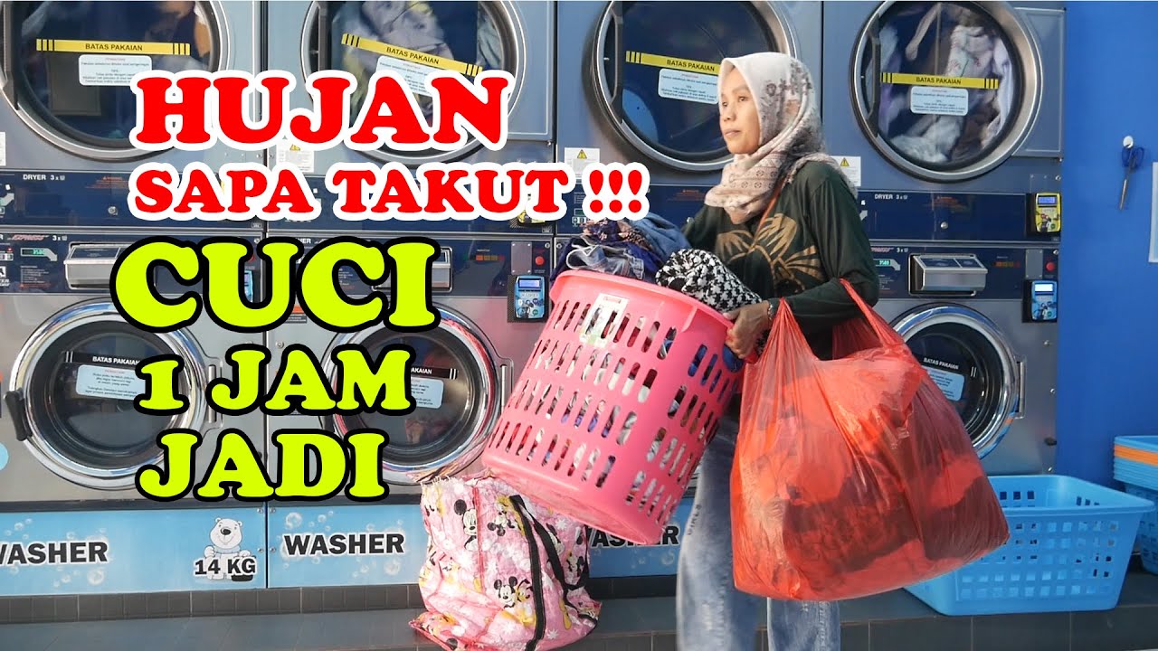 TIDAK TAKUT MUSIM HUJAN USAHA LAUNDRY SISTEM SELF SERVICE  RAMAI DI CARI KONSUMEN || CEPAT 1JAM SIAP