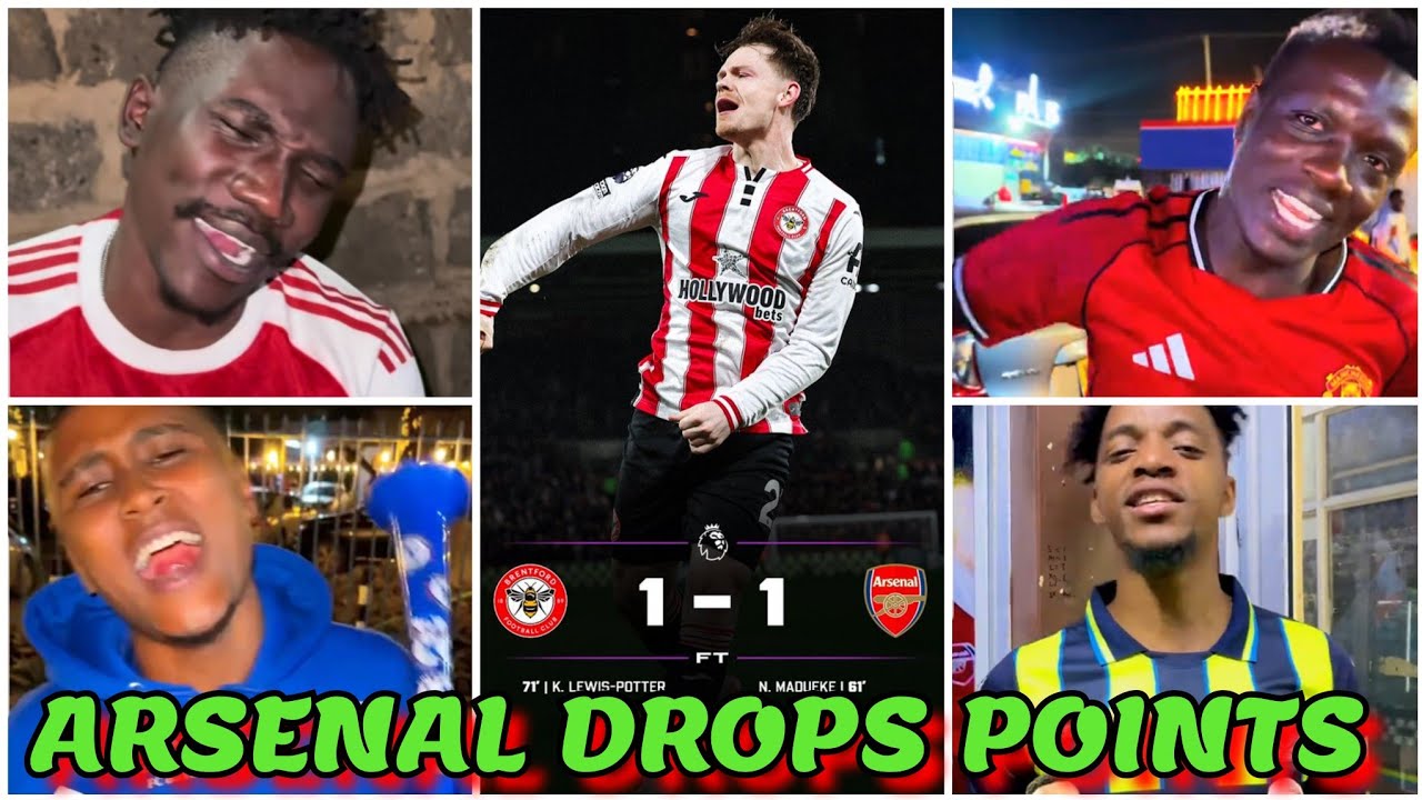 GENZ HILARIOUS REACTION ON ARSENAL 1-1 DRAW VS BRENTFORD IN THE PREMIER LEAGUE