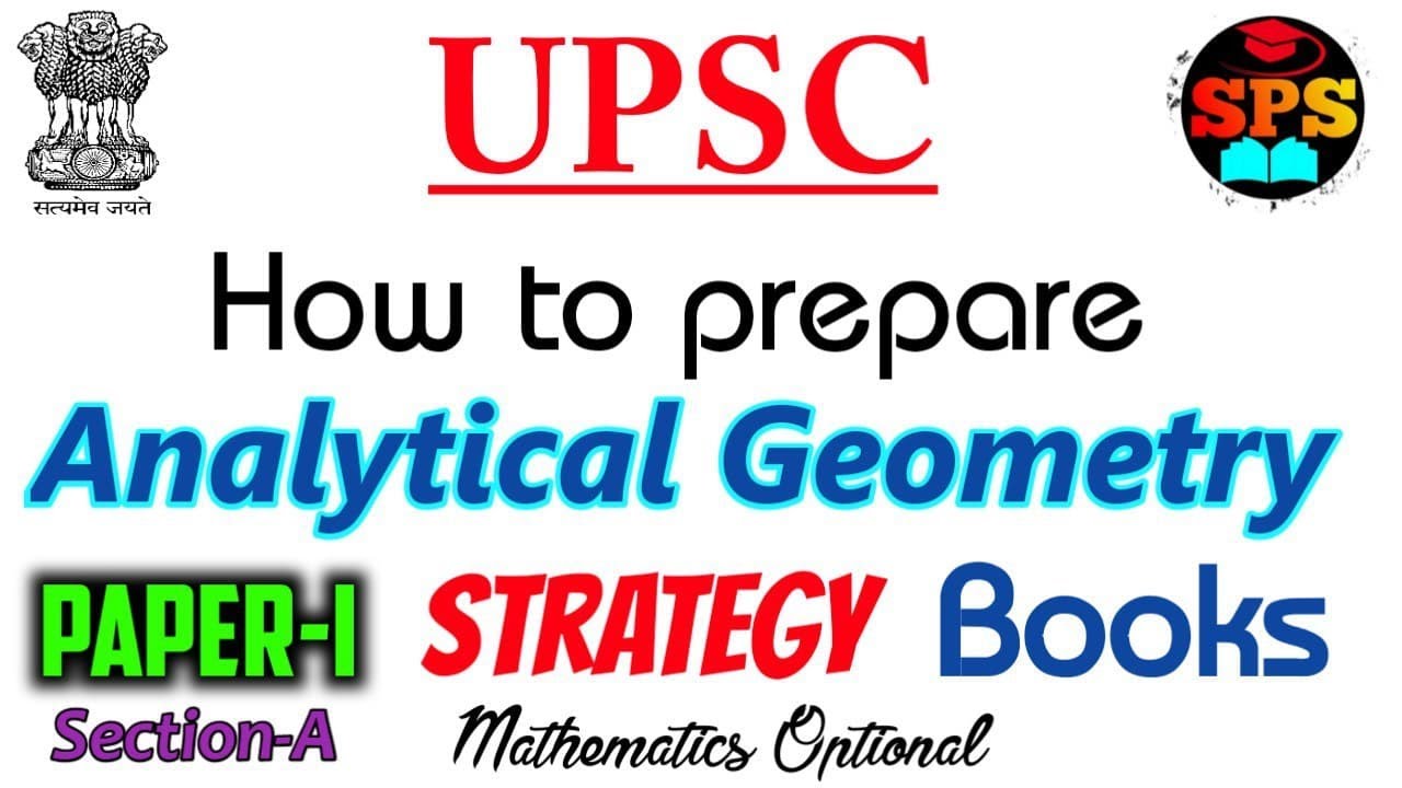 Analytical Geometry for UPSC |UPSC Mathematics | Paper-1, Section-A | Study Point-Subodh