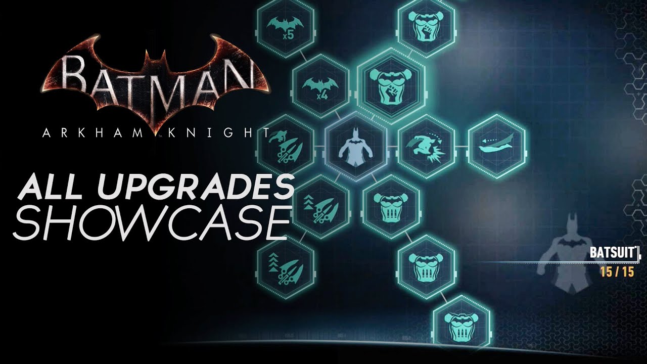 Batman Arkham Knight - All Available Upgrades (Showcase)