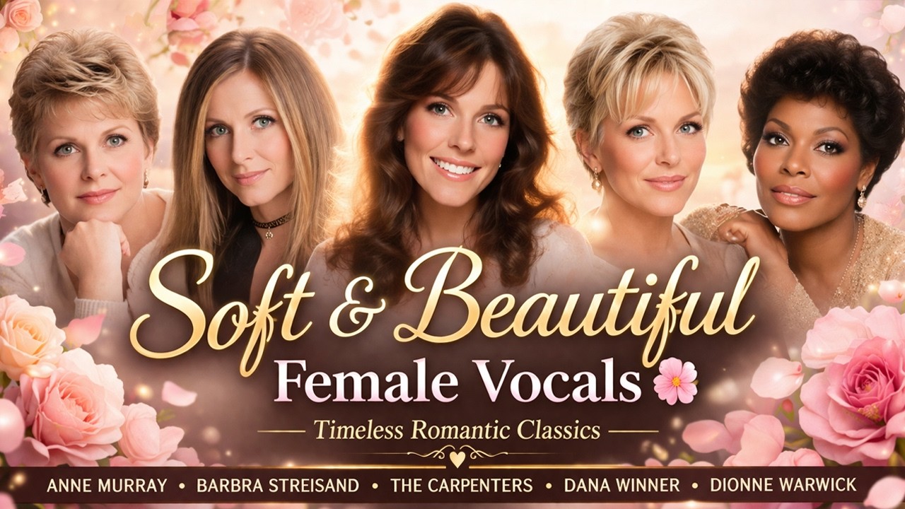 Soft & Beautiful Female Vocals 🌸 Timeless Romantic Classics by The Carpenters, Anne Murray & More