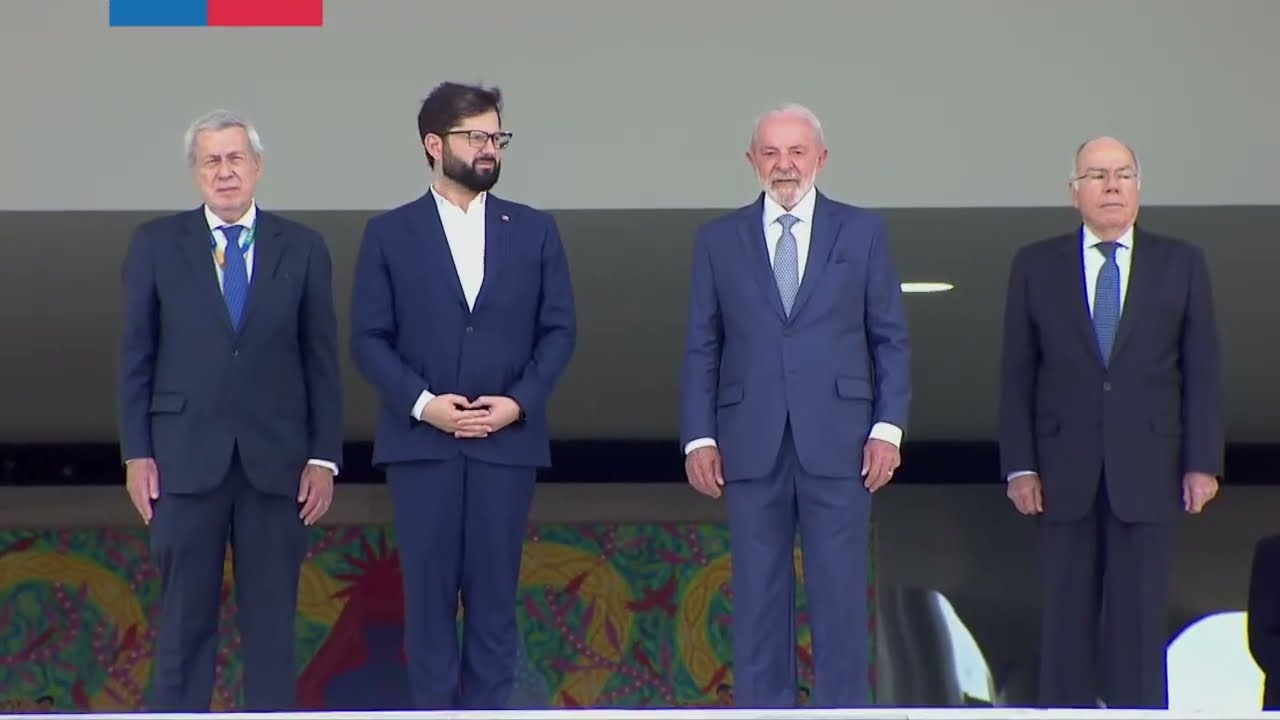 Brasil: Presidente Gabriel Boric recibe honores en llegada al Palacio de Planalto