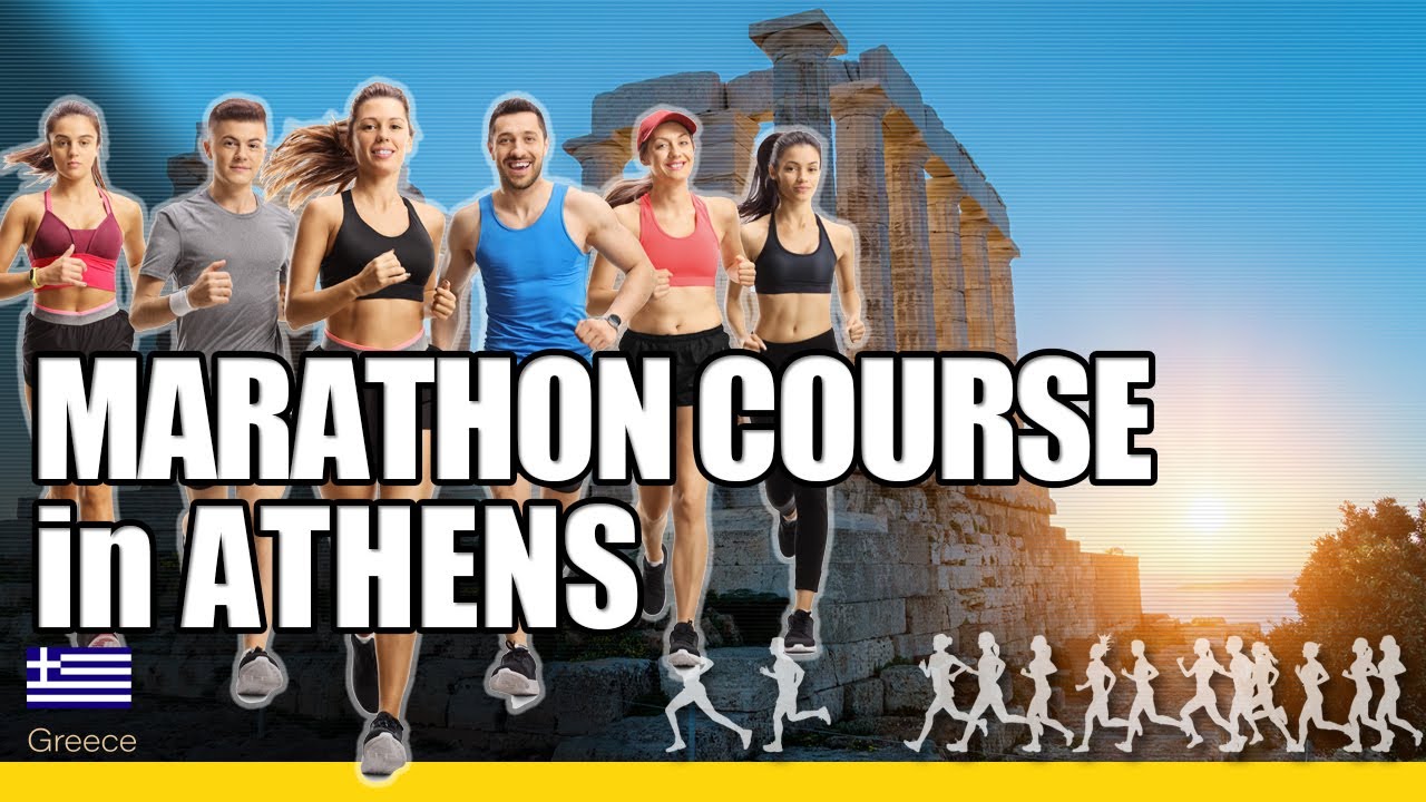 Marathon course at Athens Classic Marathon
