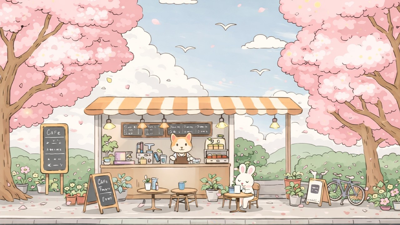 [Playlist] Slow Afternoon Under Blossoms 🌸 | Soft Lofi for Relax & Calm Focus