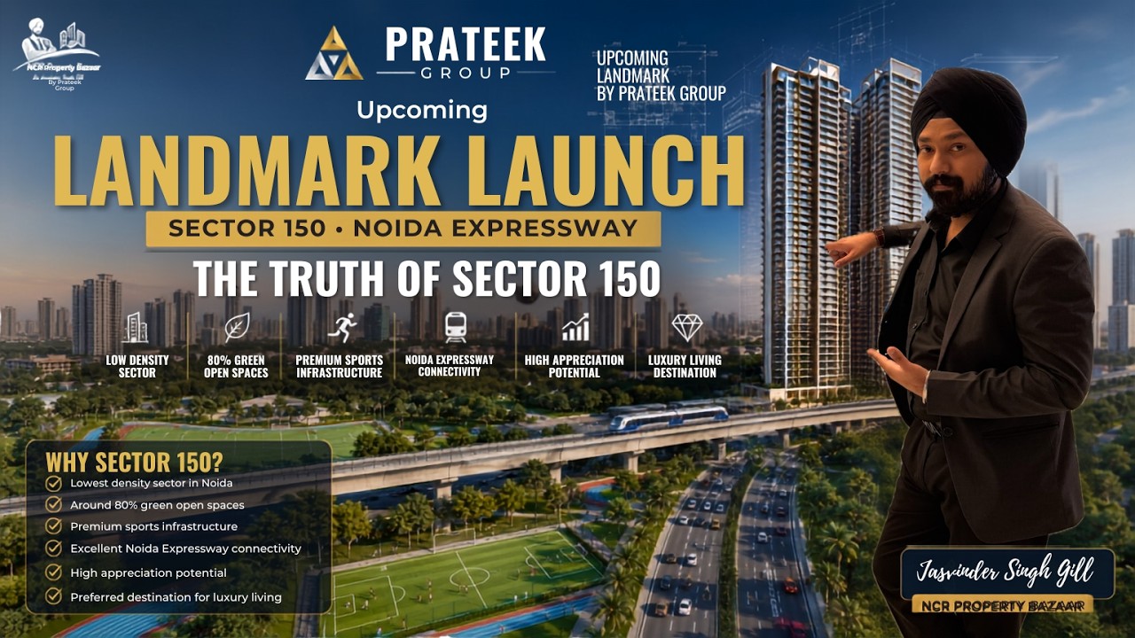 Prateek Sector 150 Noida Launch | 12 Acres of Ultra Luxury | 3 & 4 BHK + Penthouses 📞 9818428778