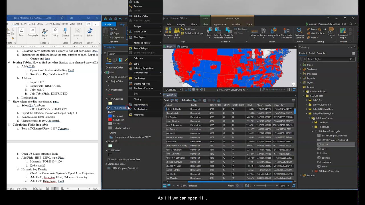 Lab 6: Attribute Tables in ArcGIS Pro
