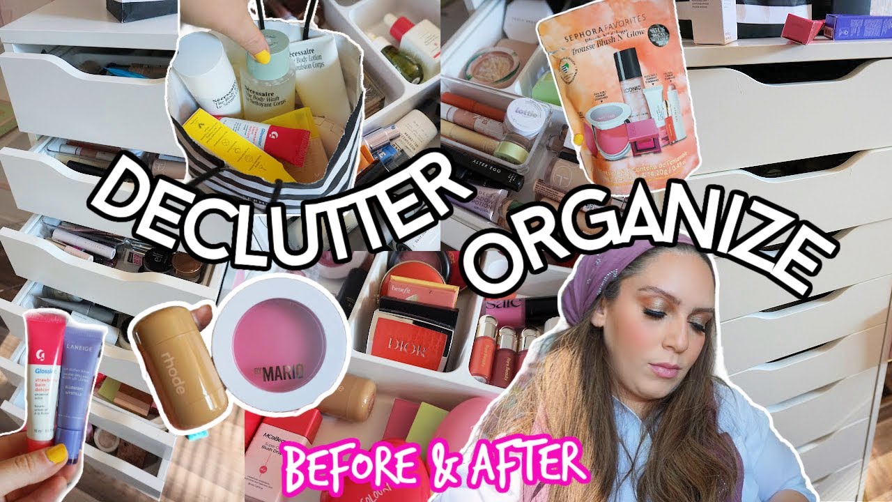 organize & reset my makeup collection 🎀 motivating, satisfying, trashing stuff, new makeup