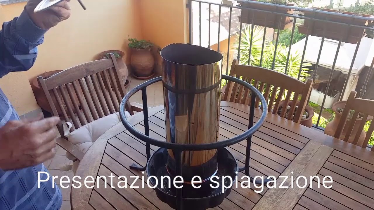 Stufa pirolitica fai da te (Vers.1.0). 2 kg di pellet 2h.30 m senza fumo.