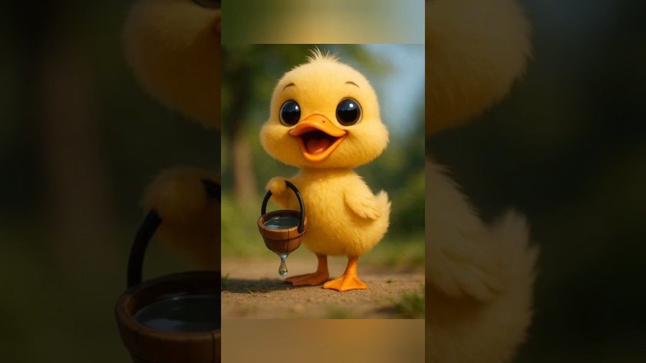 Adorable cute yellow duck dance in charming way 🎈 #cuterats cartoon/ cat video / cute duck dance  🥰