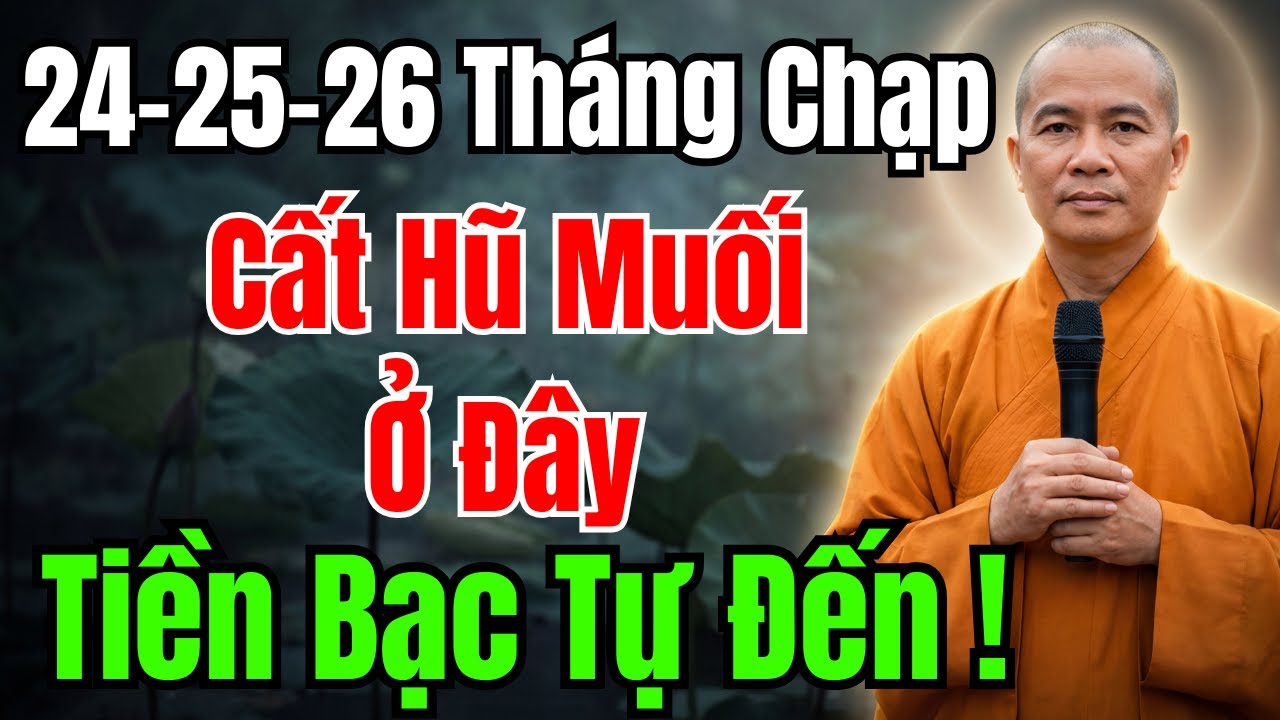 24-25-26 THÁNG CHẠP ÂL : CẤT HỦ MUỐI Ở ĐÂY, SAU 2 ĐÊM TIỀN Ồ ẠT ĐỔ VỀ, TÀI LỘC TỰ ĐẾN