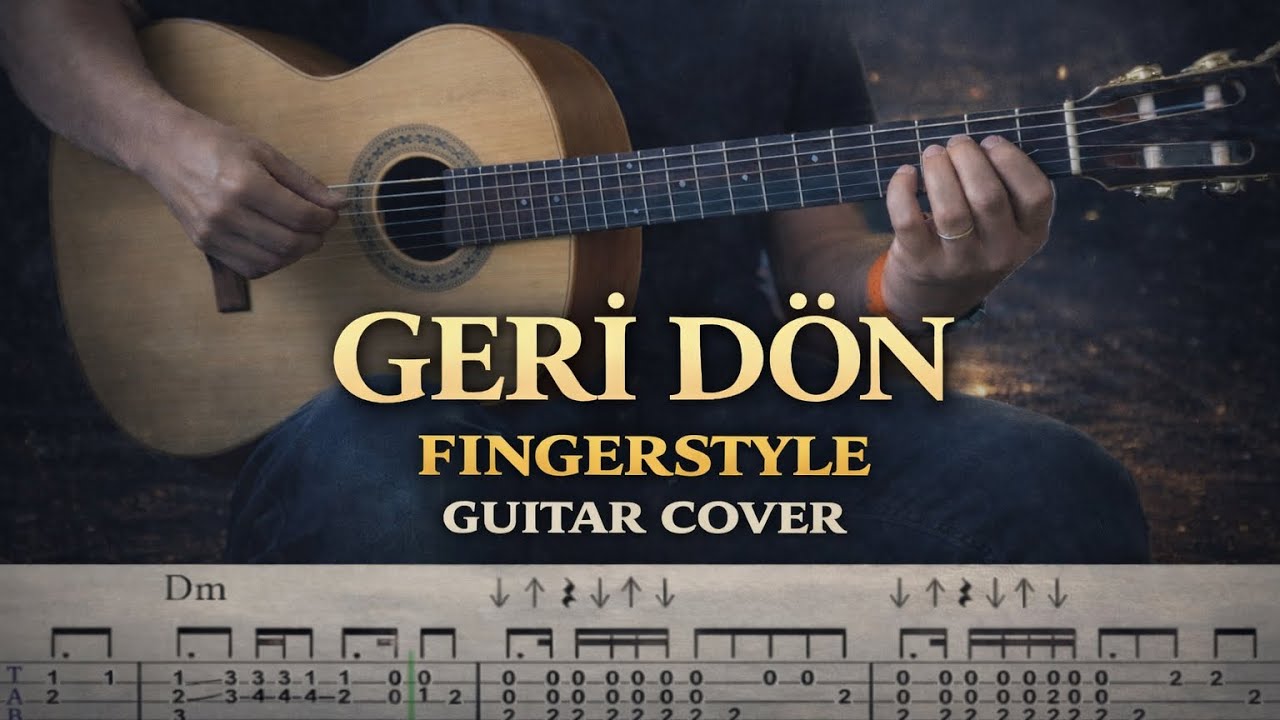 Sezen Aksu - Geri Dön Fingerstyle Guitar Cover + Tutorial Tab