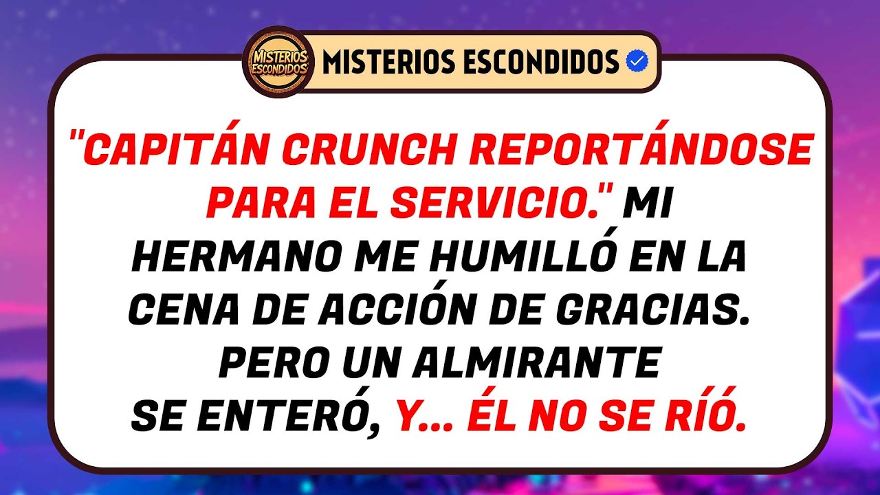 Mi Hermano Se Burló De Mi Rango Militar En La Cena — Hasta Que Un Almirante Respondió En Persona