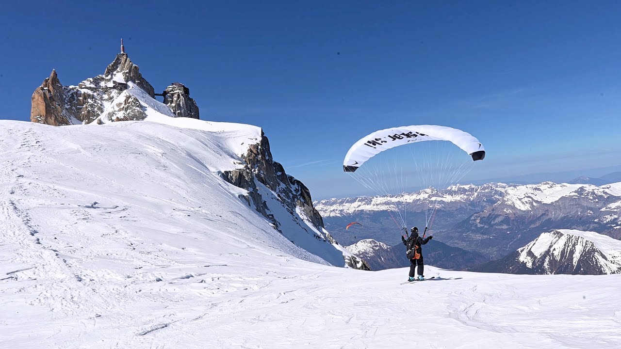 Chamonix France Extreme Sports - Skydive Paraglide and Speed Ride - 4K VLOG 237