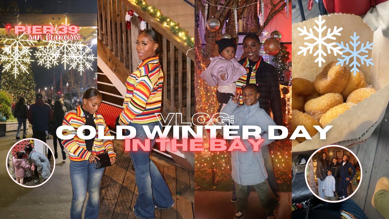 MINI VLOG: cold winter days in the bay | PIER 39 in SAN FRANCISCO + CHRISTMAS LIGHTS + FAMILY TIME ♡