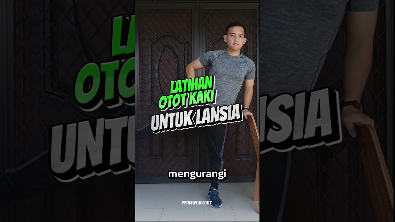 Lansia DILARANG jatuh❌ gerakan utk melatih otot kaki lansia #workout #seniorhealth #lansia #ototkaki