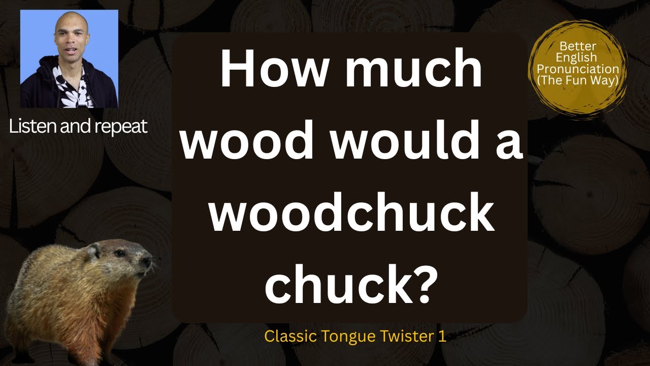 how much wood would a woodchuck chuck-ESL tongue twister